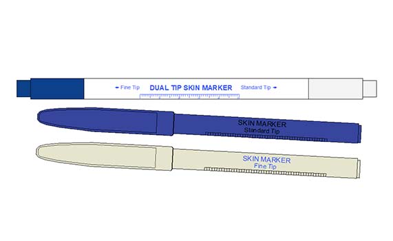 Available with and without rulers, in fine, standard or combo tip.